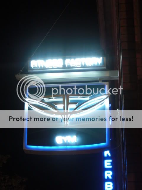 A sleek neon sign Sleek neon sign