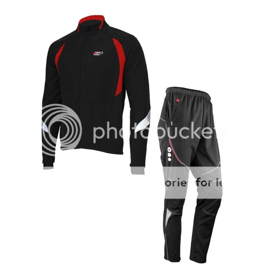 New Fleece Winter Cycling Windproof Jacket Pants Waterproof Jersey