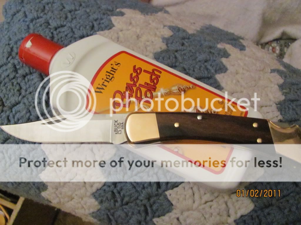Cleaning old brass Buck 110