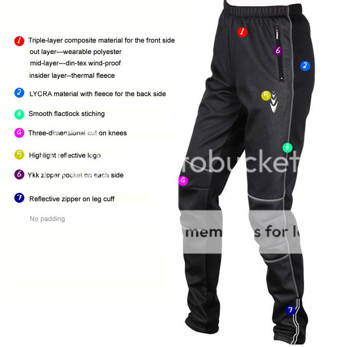 EOC Thermal Winter Cycling Waterproof Pants Bike//Bicycle Windproof Trousers EMTP
